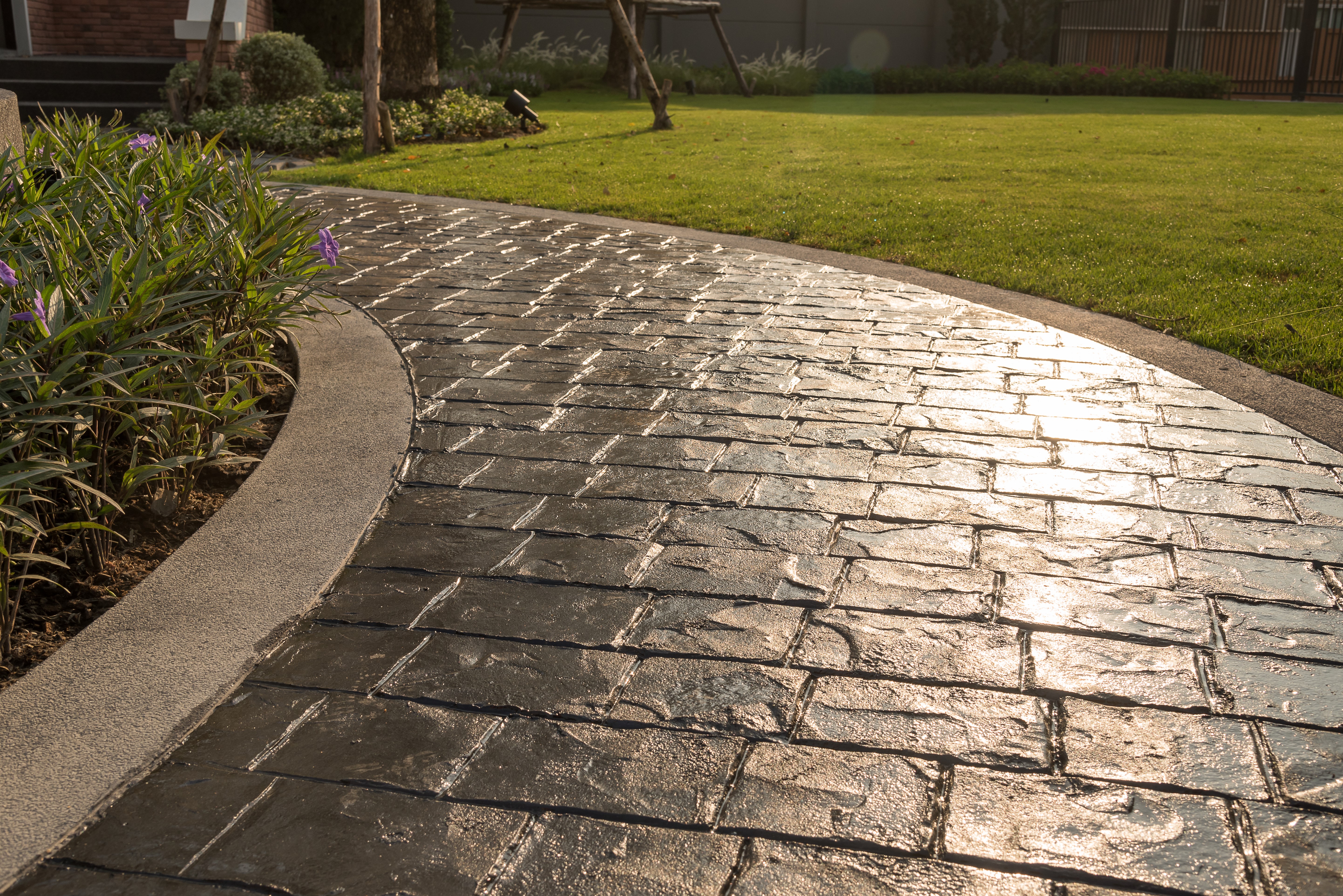 Stamped Concrete concrete installation in Raleigh